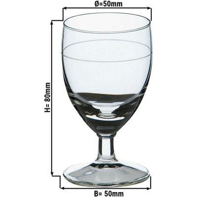G.Gastro Sklenička na destiláty GILDE D10585511 6 x 35 ml