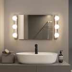 Brilagi - Комплект 2x LED стенни осветителни тела за баня HOLLYWOOD 3xLED/3W/230V 39 cm IP44 хром (BG3880A)