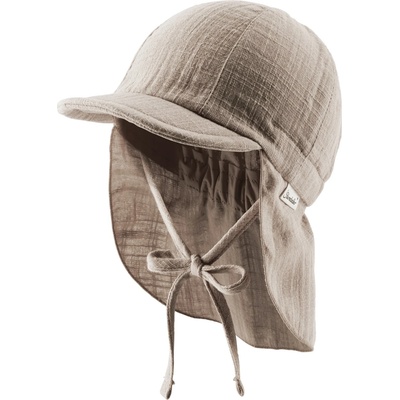Sterntaler Детска шапка с козирка Sterntaler Kid's Schirmmütze Nacken Uni Cotton Cap - Taupe - размер 47 cm (904-4918-0313)