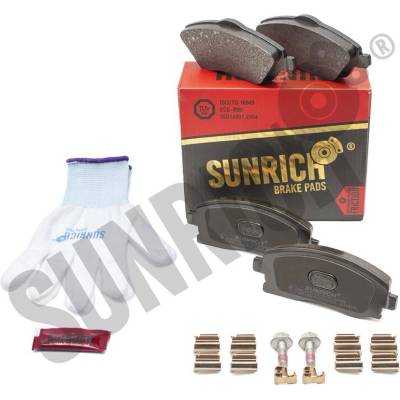 SUNRICH Sada brzdových platničiek kotúčovej brzdy 0495011570