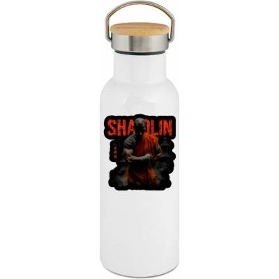 123TRIKO termoska Shaolin bojovník v meditaci, bojový potisk 500 ml
