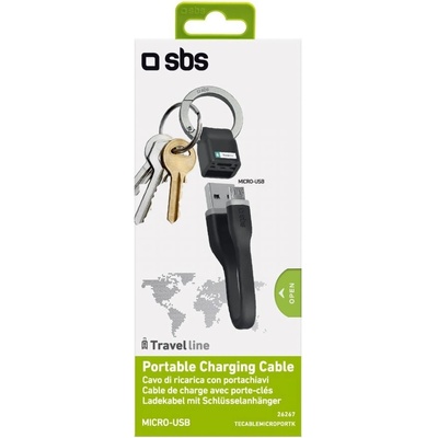 SBS - Dátový kábel micro USB s funkciou kľúčenky