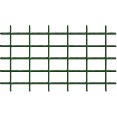 Mriežka Garden MEK6 145x42,5 cm, 4/4,7 mm, PVC/oceľ, oporná na kvety, zelená, záhradnícka