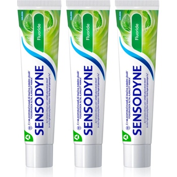 Sensodyne Fluoride паста за зъби за чувствителни зъби 3x75ml