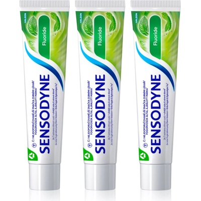 Sensodyne Fluoride паста за зъби за чувствителни зъби 3x75ml