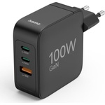 Hama Бързо зарядно HAMA 201962 - 100W GaN, USB-C/A, черно (HAMA-201962)