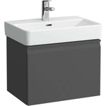 Laufen Pro S - Шкаф за мивка, 57x45x39 см, 1 чекмедже, графитен мат H4833710964801 (H4833710964801)