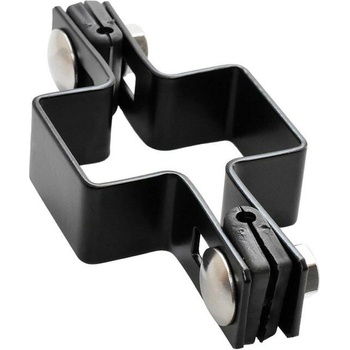 EKOfence Objímka priebežná na plotový stĺpik ZnPVC 60x40mm čierna M 13621