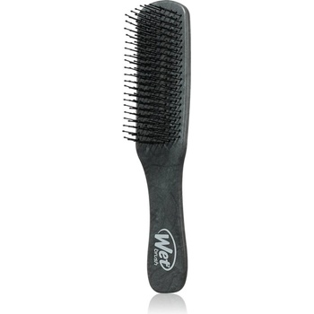 Wet Brush Detangler Brown Leather Четка за коса за мъже Black