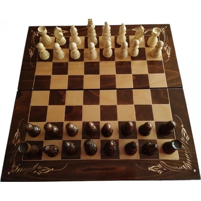 Magic Puzzle Box Ръчно изработен дървен комплект за шах 44x44 кутия за шах с дървена фигура за подарък (_d48f6c4ef)