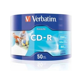 Verbatim CD-R DataLifePlus 700MB (PRINTABLE) - 50 бр