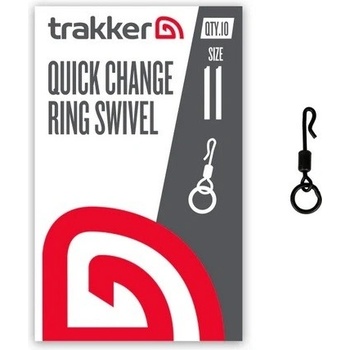 Trakker Products Obratlík s krúžkom Quick Change Ring Swivel veľ. 11 10 ks