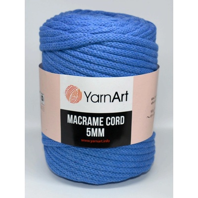 Macrame Cord 5 mm barva 786 středně modrá