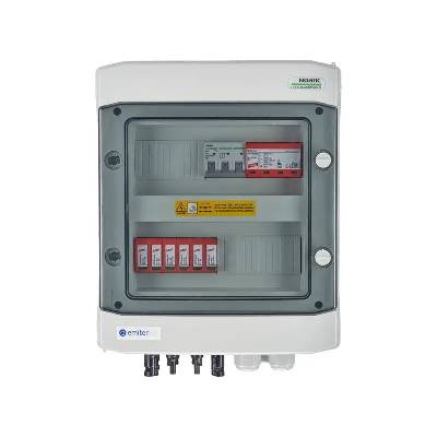EM-841_DCAC Разпределителна кутия DCAC, IP65, SPD DC Dehn 1000V тип 2, 2 x PV верига, 2 x MPPT, SPD AC Dehn тип 1+2, 10A 3-F (EM-841_DCAC)