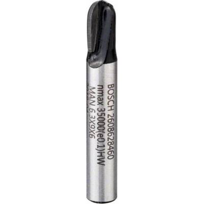 Bosch Accessories 2608628460 dlabacie fréza tvrdokov polkruhový oblúk Dĺžka 40 mm Vonkajší Ø 6.4 mm Pracovná dĺžka 9.20