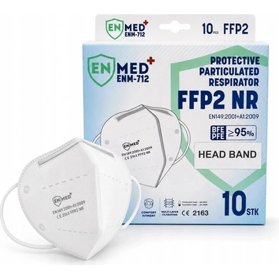 Enmed respirátor FFP2 BÍLÝ 10 ks