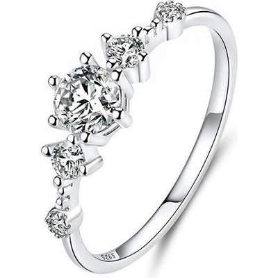 P&J Jewellery Stříbrný prsten Zářivá zirkonie SRP35