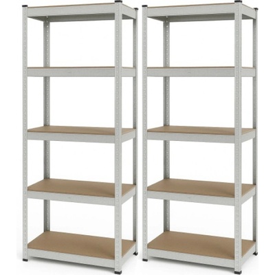 IQ Garden 2 x Regál 180 x 60 x 40 5 polic pozink 319904