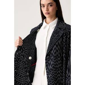 Tommy Hilfiger тренч дамски с добавен лен (WW0WW49841)