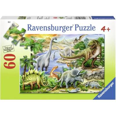 Ravensburger - Puzzle Prehistorický život - 40 - 99 piese