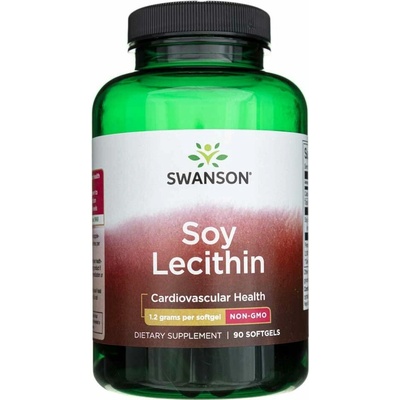 Swanson Soy Lecithin 90 gélové tablety 1,2 g