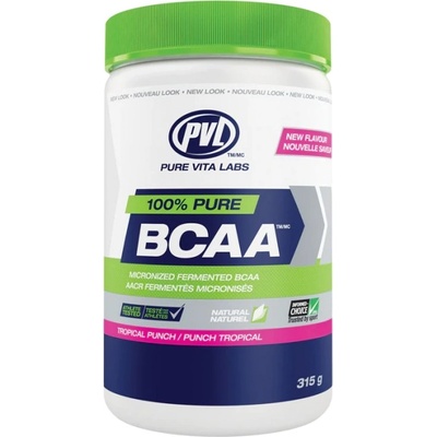 PVL / Pure Vita Labs 100% Pure BCAA [315 грама] Тропически пунш