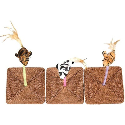 Duvoplus - Драскалка за котки, мишка на пружина, 1 брой