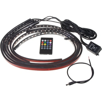 LED podsvětlení vnitřní, vnější RGB 12V, IR, 4 pásky, 95RGB-SET07-1 – Sleviste.cz