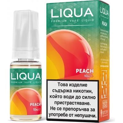 никотинова течност Liqua Elements - Peach 12мг