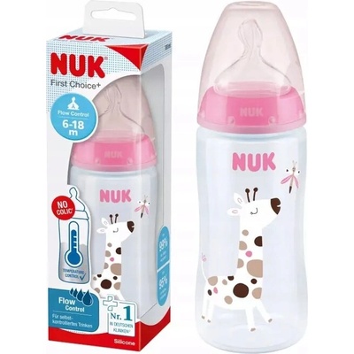 Nuk láhevs šedým potiskem 300 ml