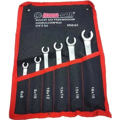 MAR-POL Sada klíčů na brzdové trubky 6ks 6-18mm M58161 | Zboží Auto