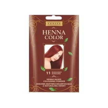 Venita Henna Color Powder Henna barvící pudr na vlasy 11 Burgundy 25 g