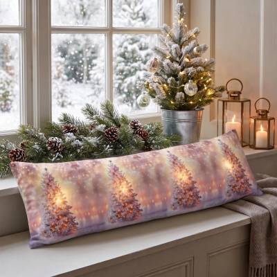 RAEBEL Svietiaca dekorácia vankúš na okno 7784 sivá Polyester 18x85