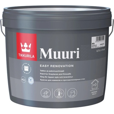 Tikkurila MUURI na krby a krbové steny Biela matná, 2,7L
