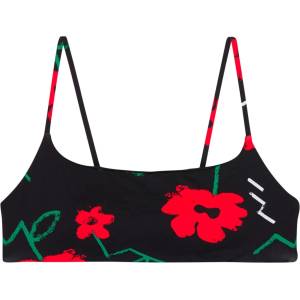 Quiksilver Дамско бикини горнище Quiksilver Women's Viacha Top Bikini top - Black Street Floral 32 (150-6738-0114)