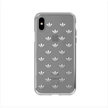 Image 1 of Adidas Originals Clear Case - силиконов (TPU) калъф за iPhone XS, iPhone X (сребрист)