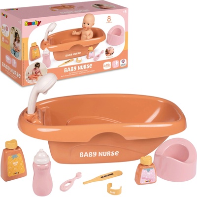 Smoby Vanička s nočníkom Baby Nurse s 9 doplnkami pre 42 cm bábiku 44*13*24 cm SM220330