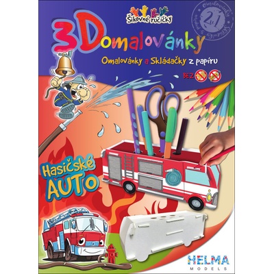3D omalovánky Hasičské auto