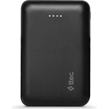 Ttec Външна батерия ReCharger Duo 10.000 mAh Powerbank with USB-C Input/Output - Черна (8694470828756)