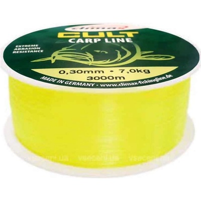 CLIMAX Cult Carpline fluo yellow 3000 m 0,3 mm 8,3 kg