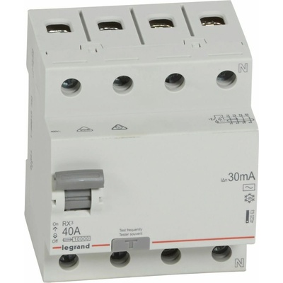 Legrand Prúdový chránič RX3 63A 4P 30mA 6kA AC 402063