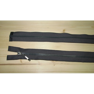 Kostenný zips šedá 3mm deliteľný jednosmerný 70cm