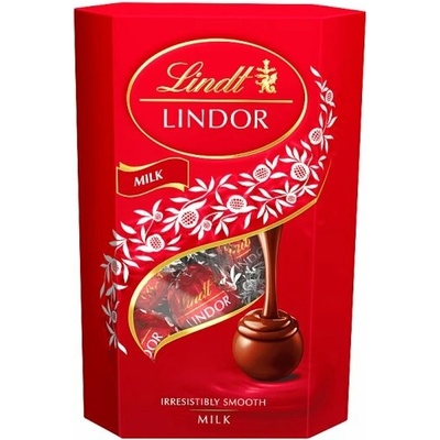Lindt Lindor Mliečna čokoláda s jemnou tekutou náplňou 137 g