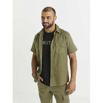 Celio Мъжка риза в цвят каки с джобове Celio Celio | Zelen | МЪЖЕ | S