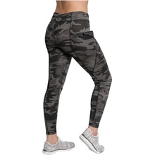 Rothco legíny Workout s vreckami black camo