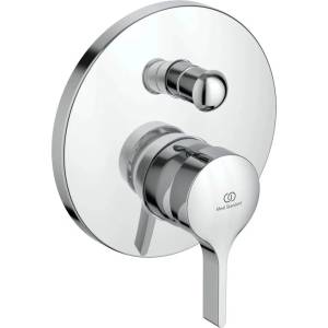 Ideal Standard Вграден смесител за вана и душ Ideal Standard Melange, гланциран хром, без скрито тяло (A4720AA)