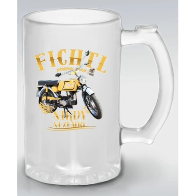 Jawa Mustang. Fichtl nikdy nezemře - Půllitr skleněný 500 ml