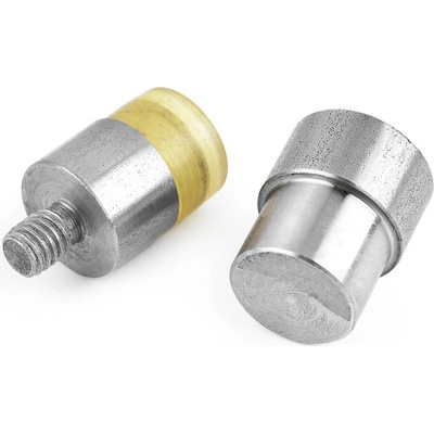Piston / aplikátor knoflíku na kšiltovku, střední, nikl