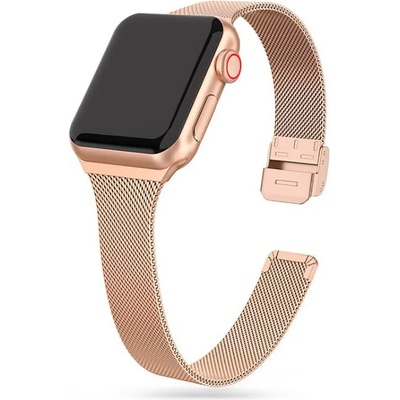 Tech-Protect Стилна верижка за смарт часовник Apple Watch 4/5/6/7/8/9/SE (40/41 mm) от Tech-Protect Thin Milanese - blush gold (9589046917714)