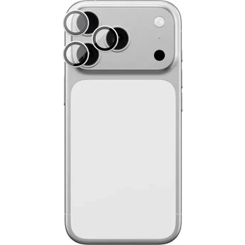 Amazingthing Стъкло за обектив AmazingThing за iPhone 17 Pro / Pro Max със сребриста алуминиева рамка (IP17CAM3SGLA)